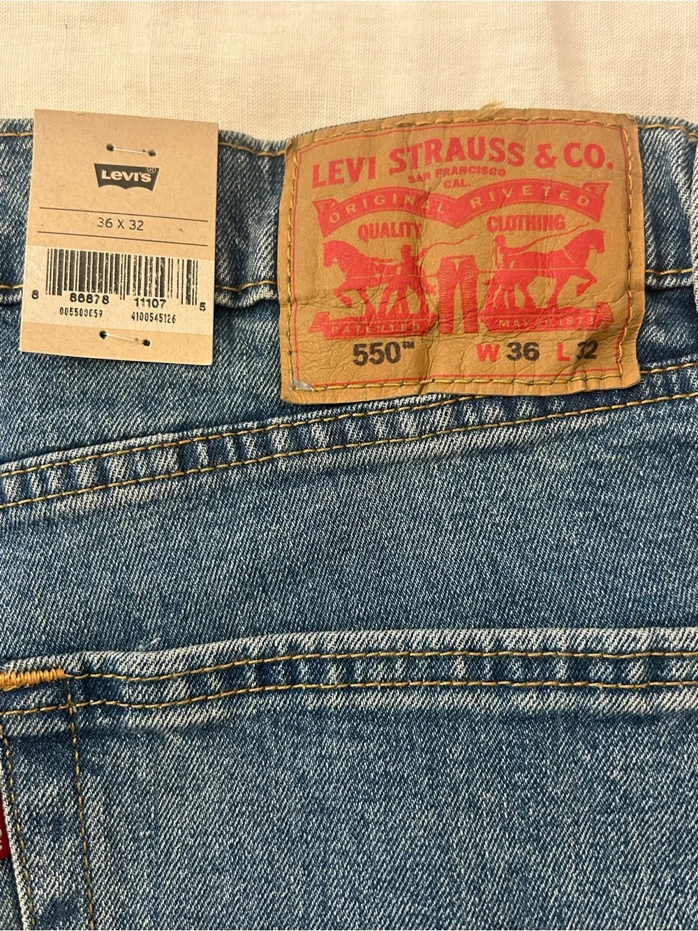 Levi's Men's Straight Leg Blue Denim Jeans